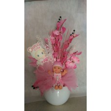 Doğum İçin Bebekli Çiçek